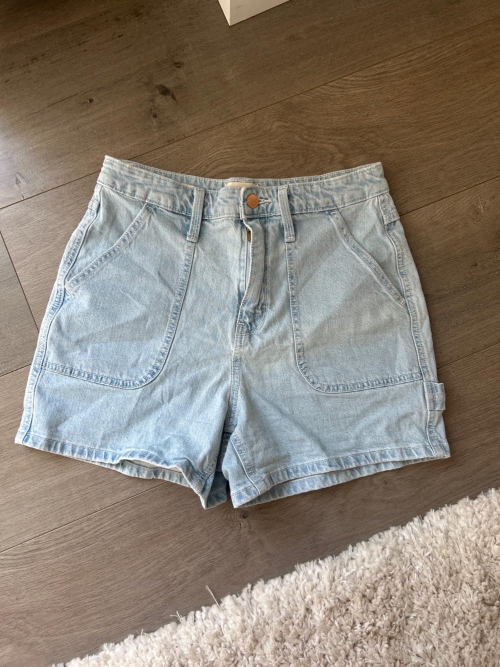 Universal Thread Light Blue High-Rise Denim Shorts 27